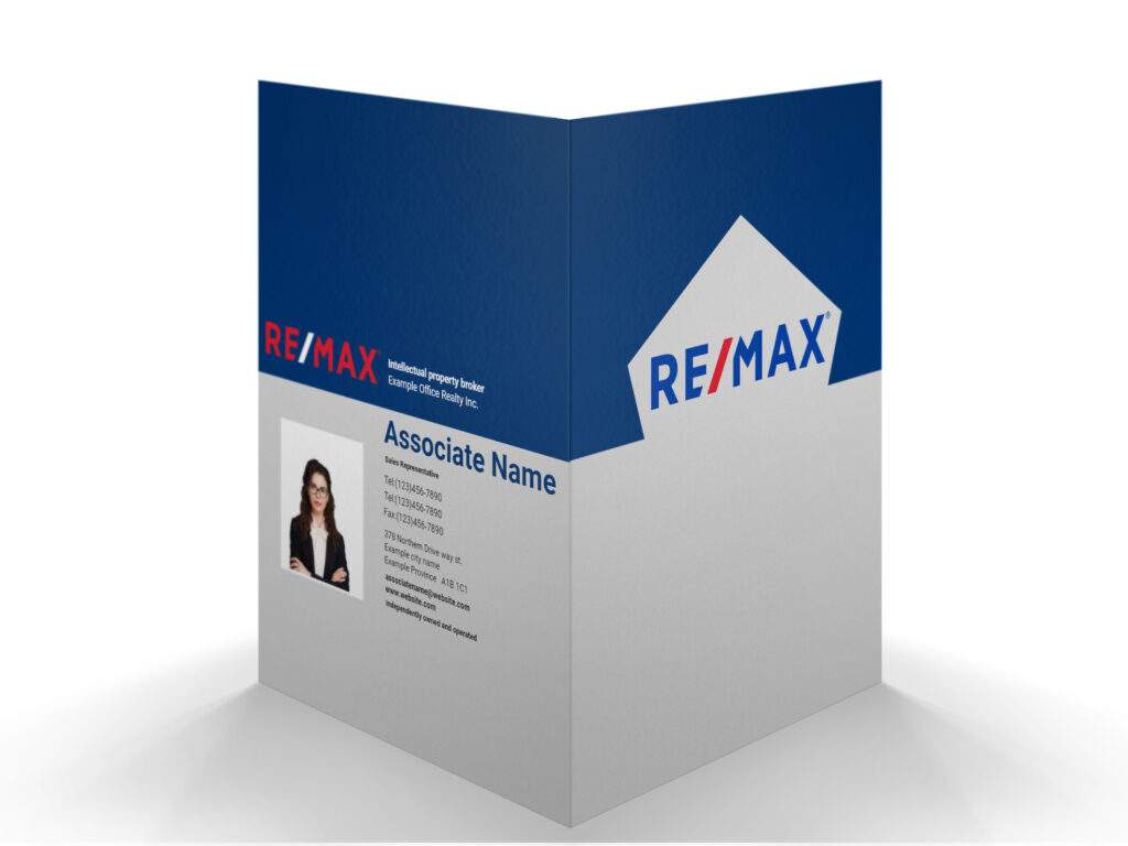 Remax Presentation Folders | Size & Templates | Start2print.ca