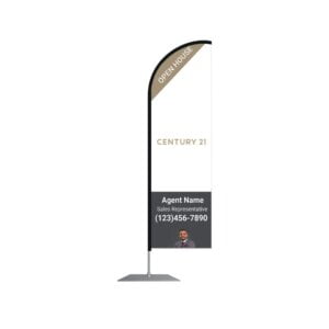 Century 21 Feather Flag 25"x79"