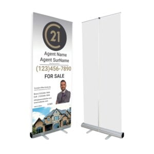 Century 21 Roll-Up Banner 33"x80"