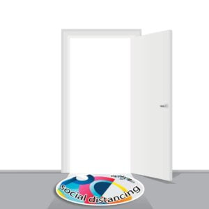 Social Distancing Floor Graphics