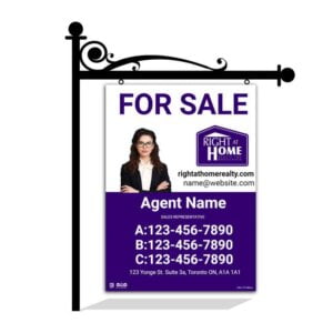 Right At Home For Sale Sign 24"x32"