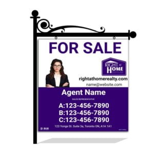 Right At Home For Sale Sign 30"x32"