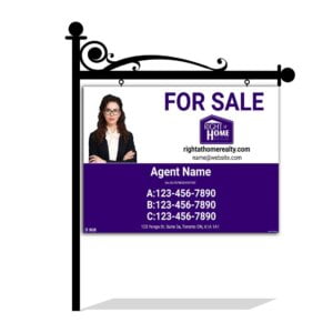 Right At Home For Sale Sign 32"x24"
