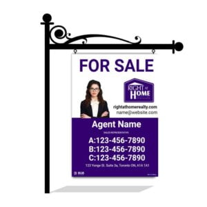 Right At Home For Sale Sign 32"x48"
