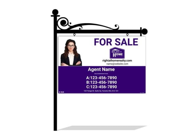 Right At Home For Sale Sign 36"x24"