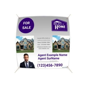 Right At Home Vinyl Banner 48"x48"