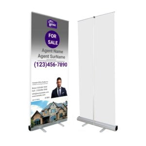 Right At Home Roll-Up Banner 33"x80"