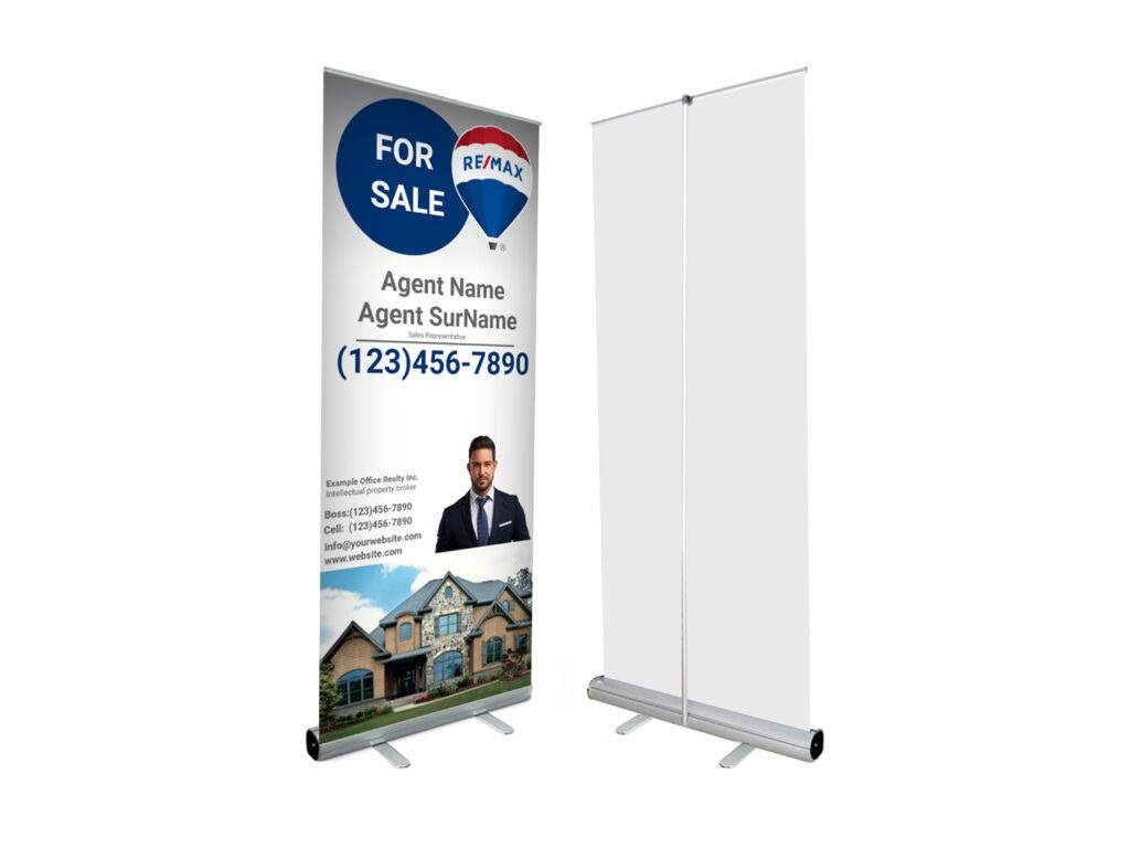 Remax Roll-Up Banners | Size & Templates | Start2print.ca
