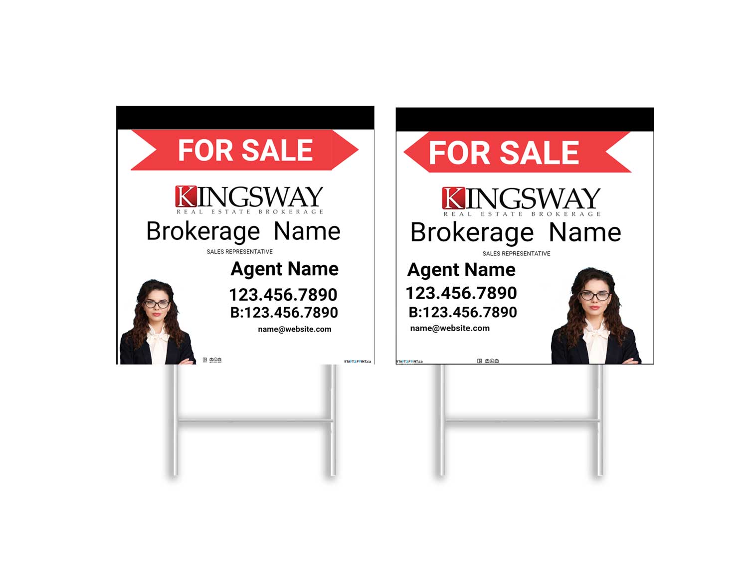 Kingsway Directional Signs Size & Templates Start2print.ca
