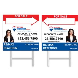 Remax Realtron Direction Sign 24x24