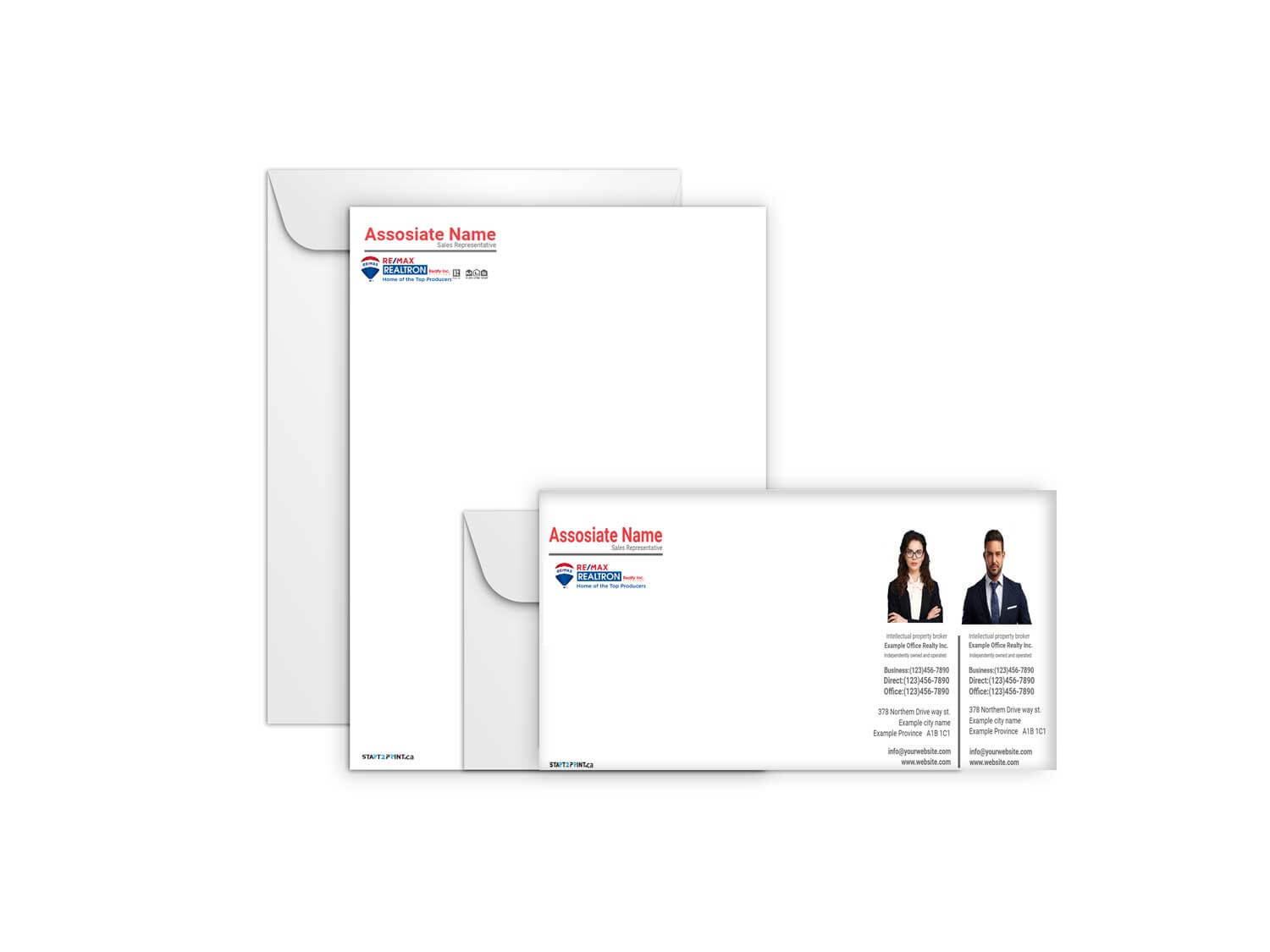 Remax Realtron Envelopes | Size & Templates | Start2print.ca