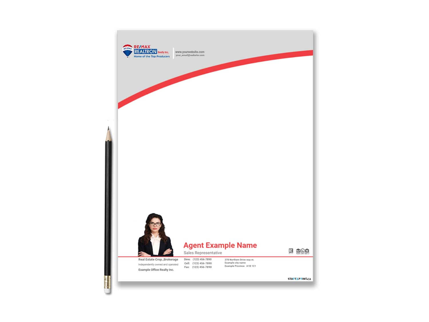 Remax Realtron Letterheads Size & Templates Start2print.ca