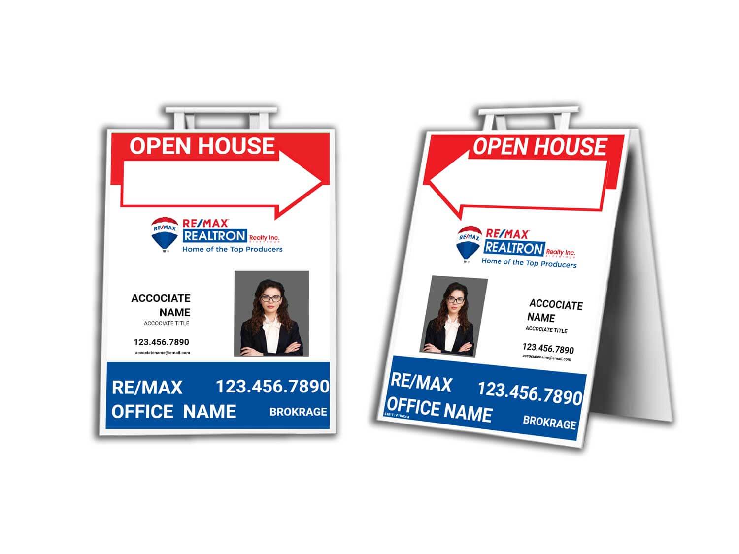 Remax Realtron Sandwich Boards Size & Templates Start2print